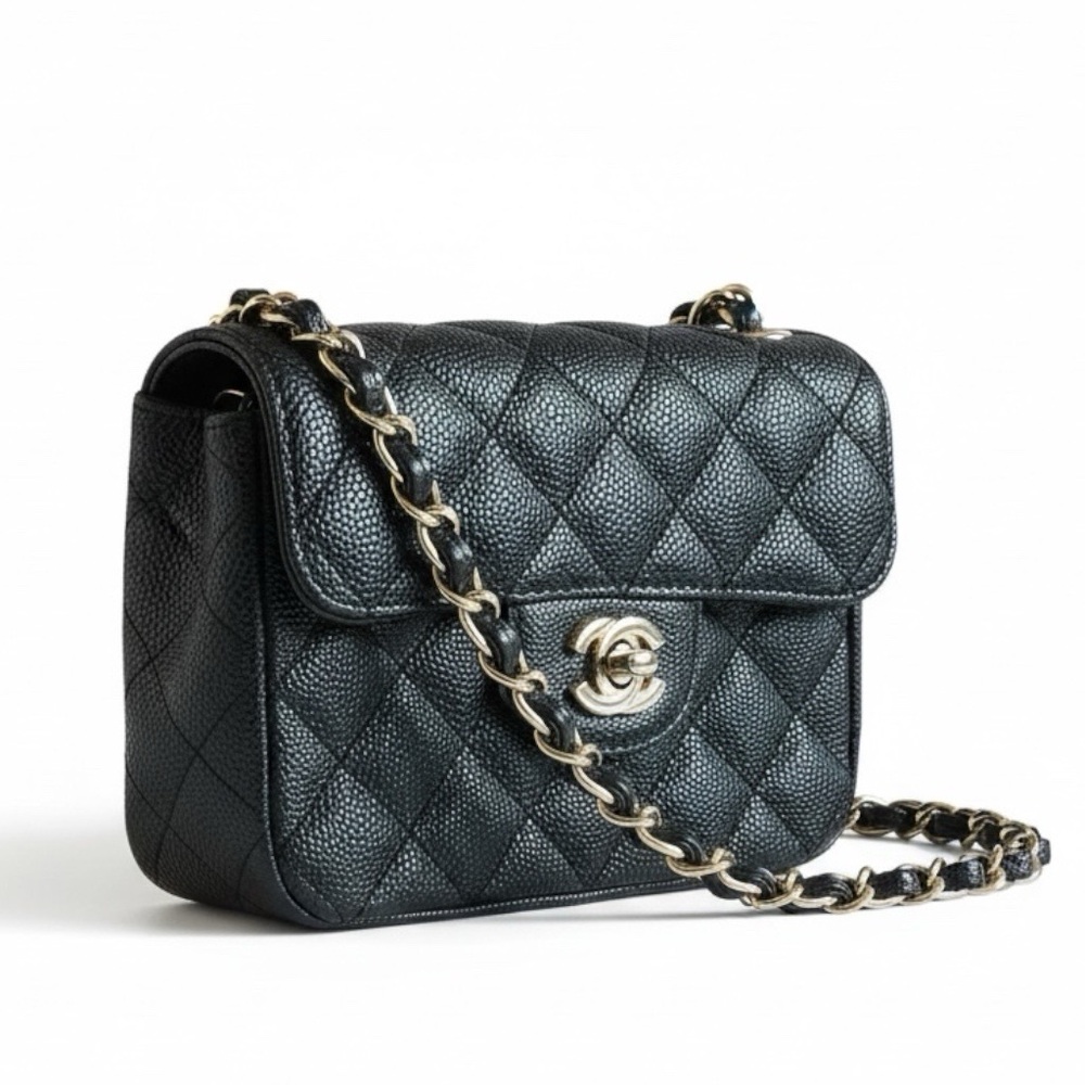 CHANEL Black Quilted Crossbody Bag small - Picture 2 of 12